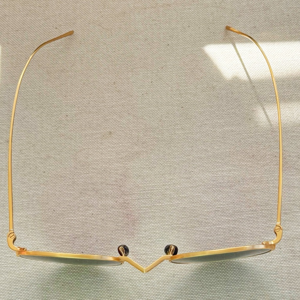 Vintage Oliver People LA Series Gold Aviator Sunglasses - Picture 2 of 12